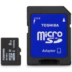 Toshiba 8GB MicroSD Class 10 UHS-I High Speed Memory Card